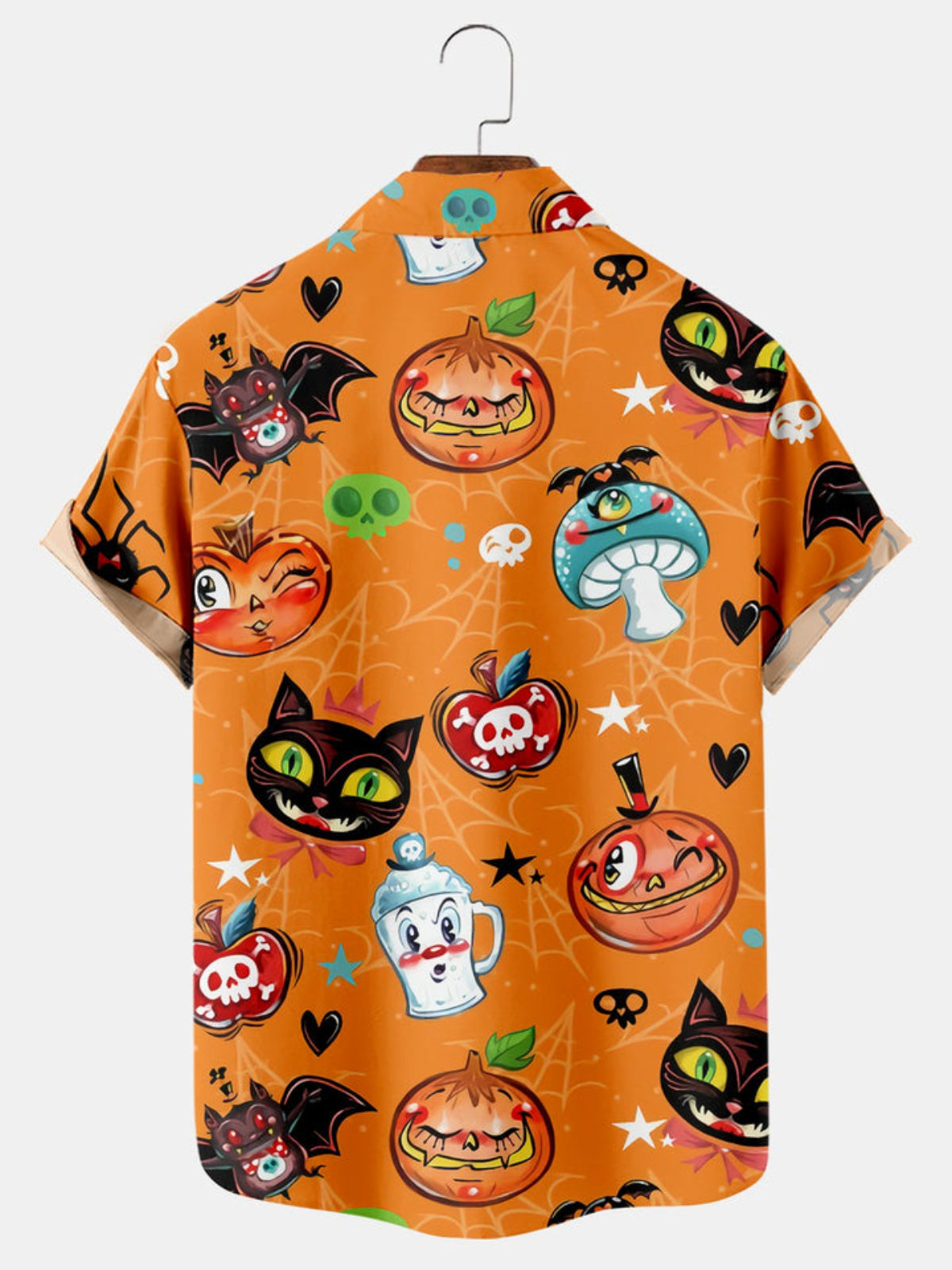 Halloween Funny Cat Short Sleeve Shirt