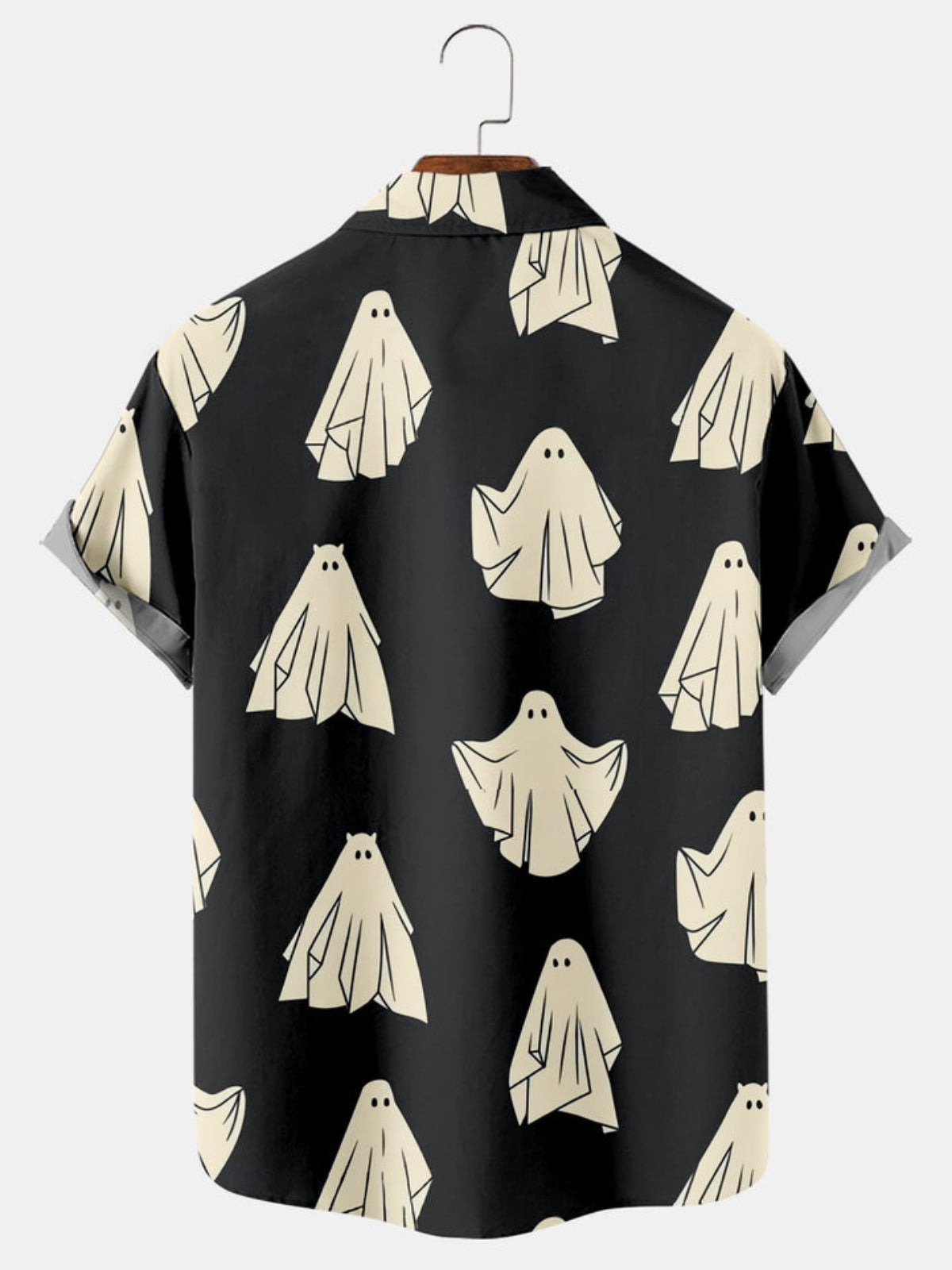 Halloween Ghost Printed Short Sleeve Shirt