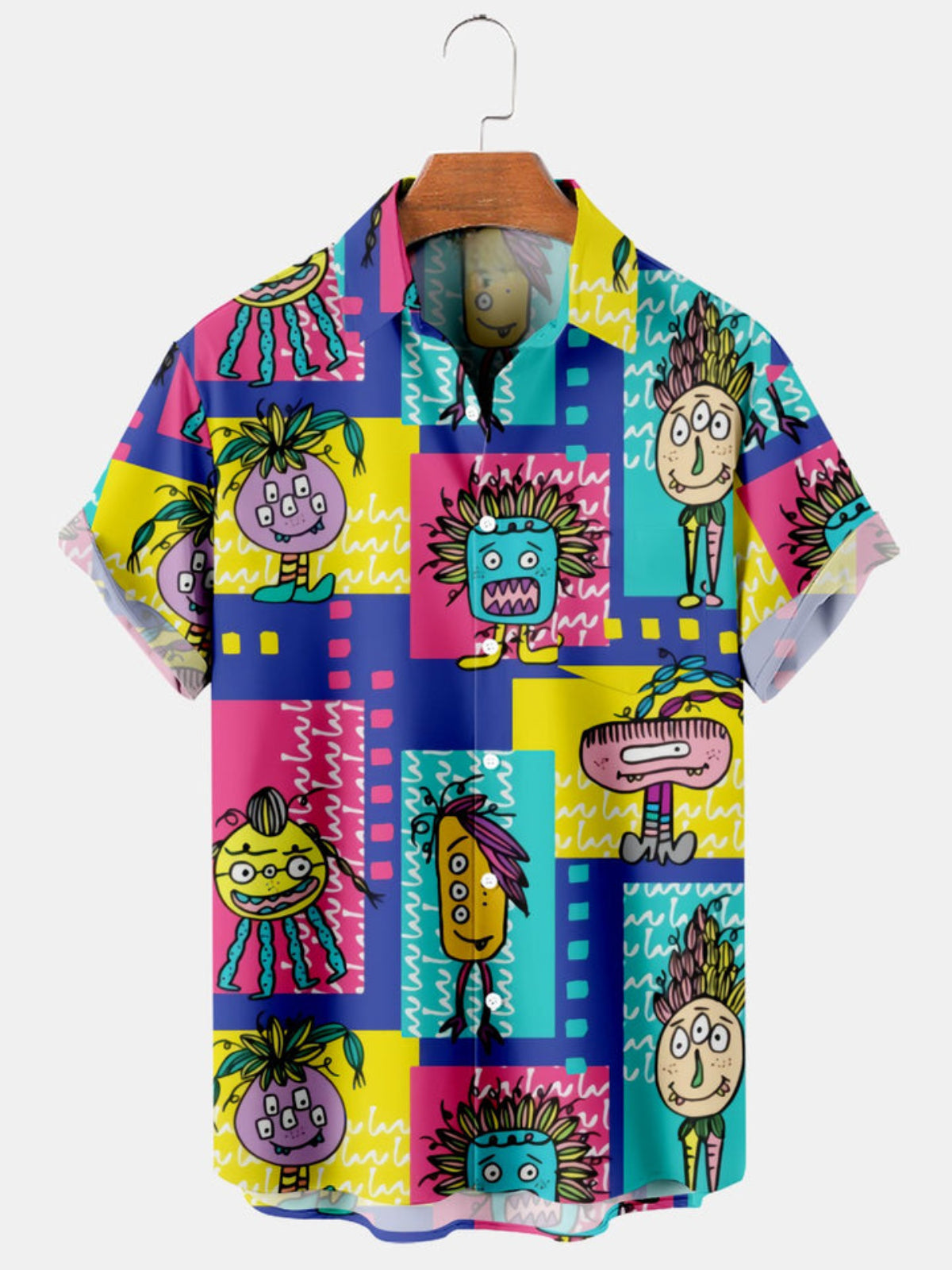 Halloween Party Printed Short Sleeve Shirt