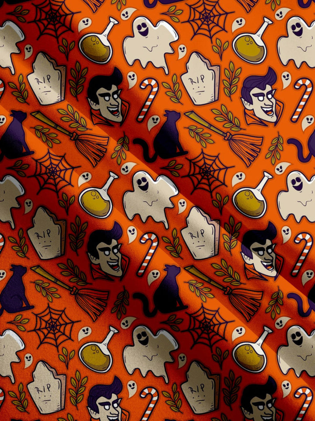 Halloween Printed Short Sleeve Shirt