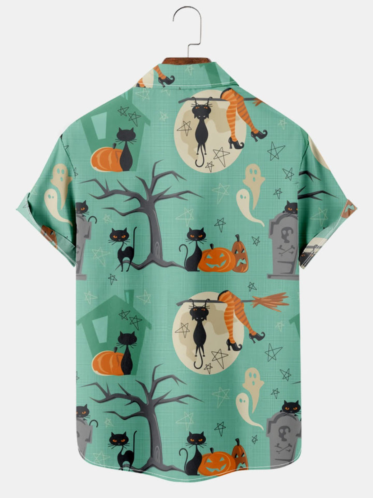 Halloween Short Sleeve Printed Shirt