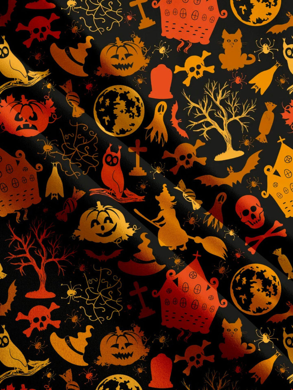 Halloween Non Stretchy Printed Shirt