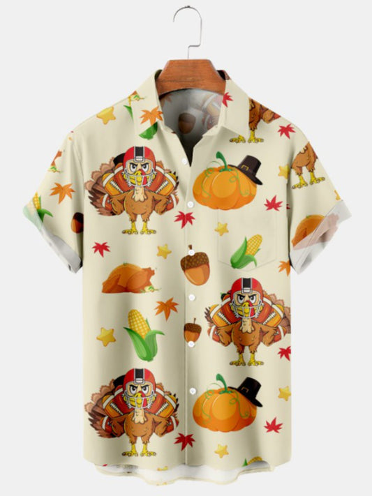 Harvest Print Short Sleeve Shirt