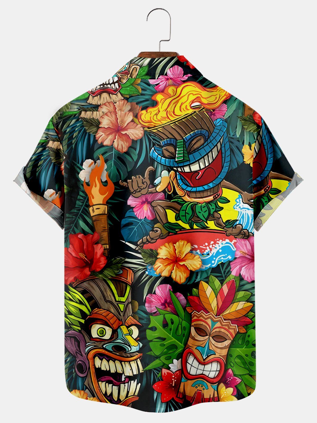 Hawaiian Fun Print Short Sleeve Shirt