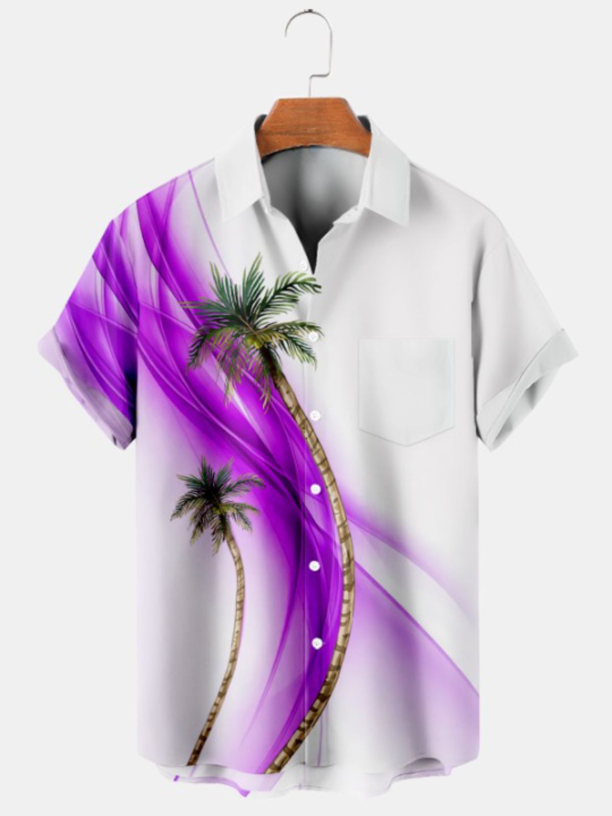 Hawaiian Print Short Sleeve Shirt