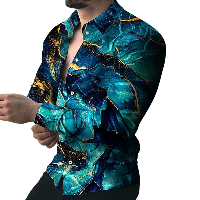 Illusion Print Long Sleeve Shirt