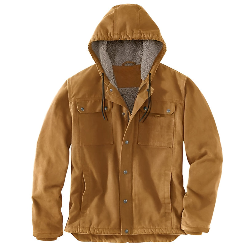 Adjustable Insulated Hooded Jacket