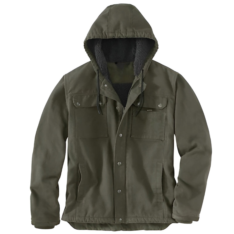 Adjustable Insulated Hooded Jacket