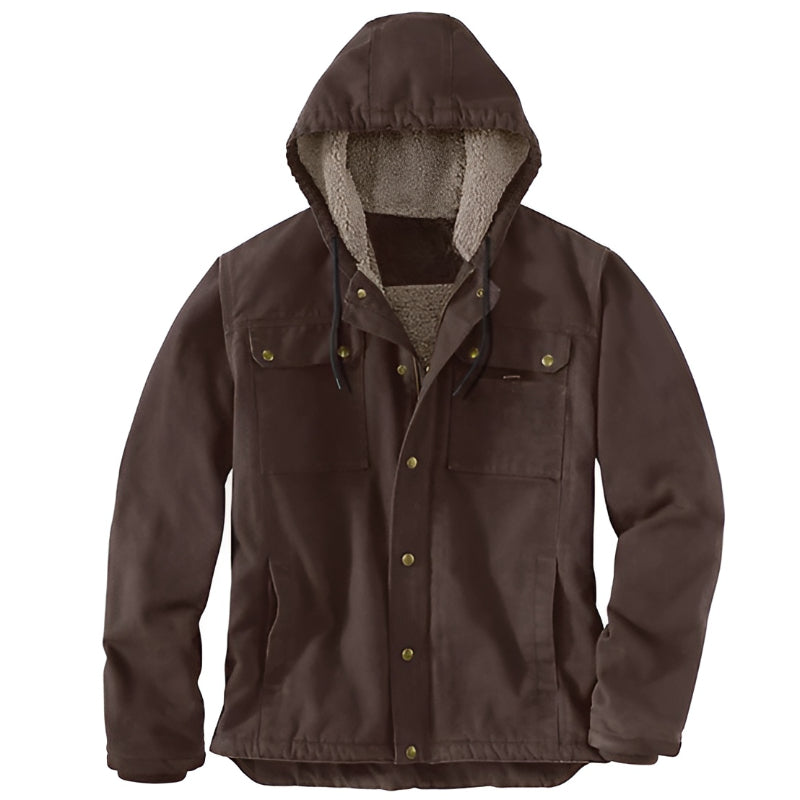 Adjustable Insulated Hooded Jacket