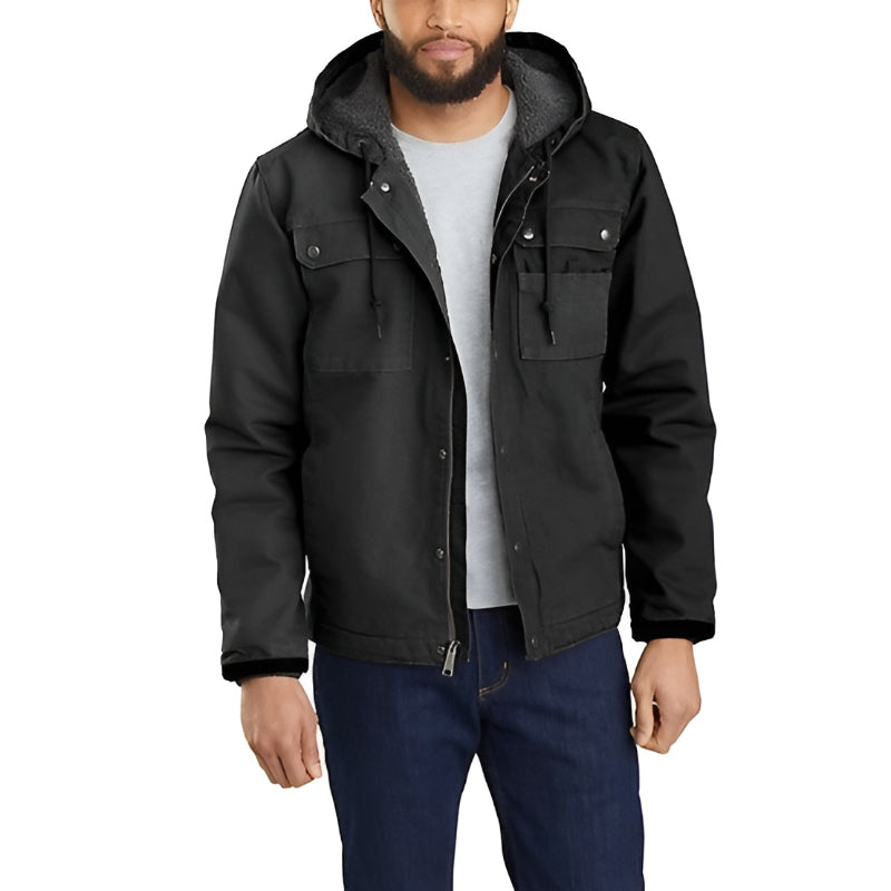 Adjustable Insulated Hooded Jacket