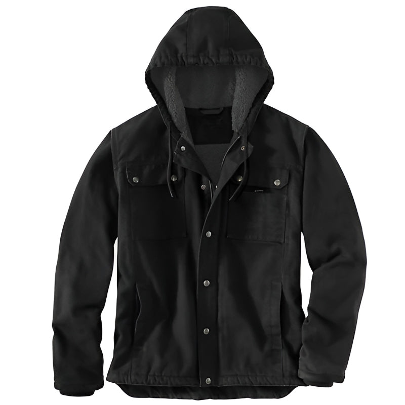 Adjustable Insulated Hooded Jacket