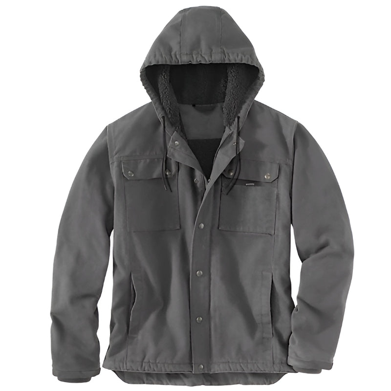 Adjustable Insulated Hooded Jacket