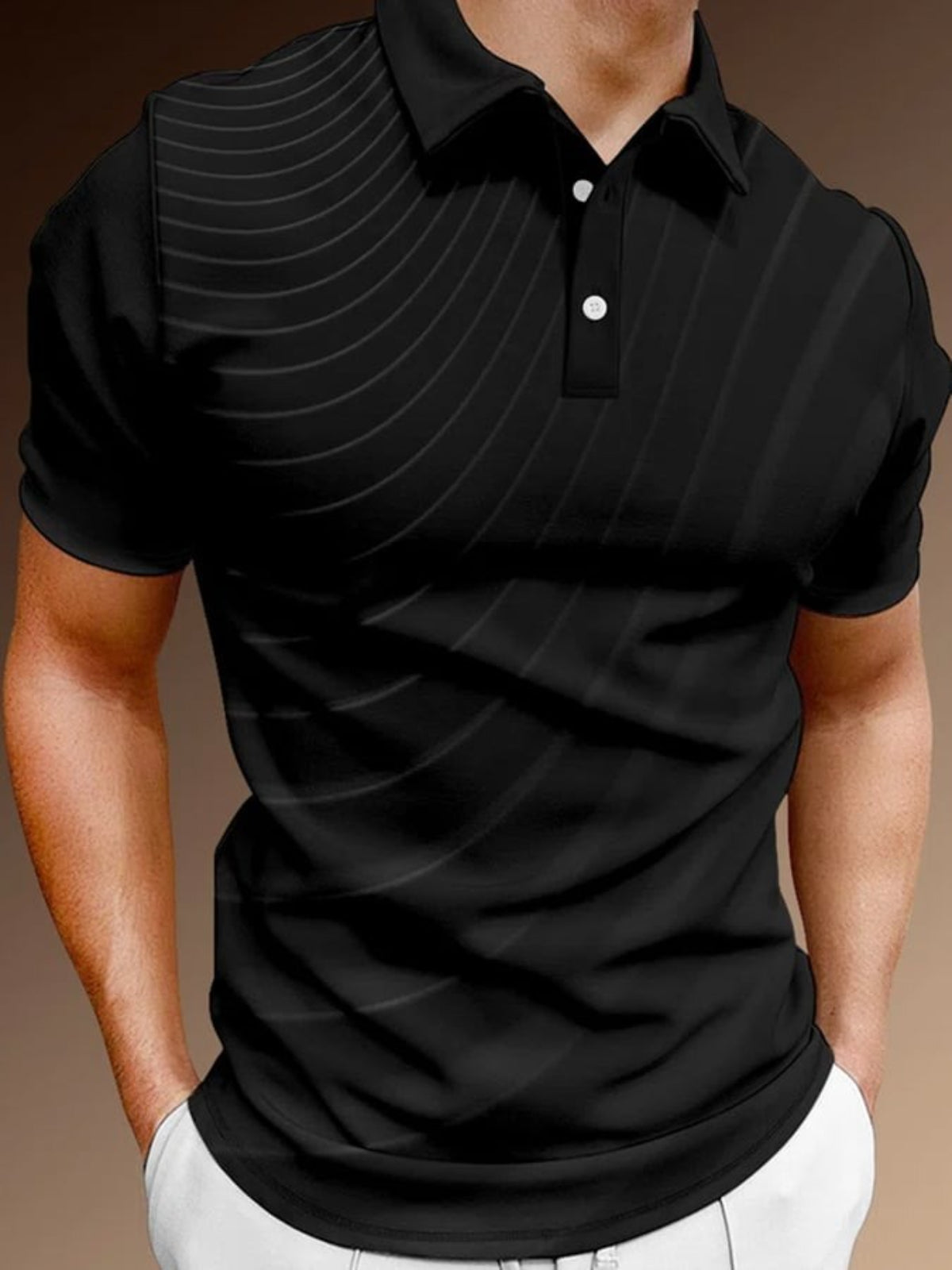 Lapel Short Sleeve Casual Polo Shirt