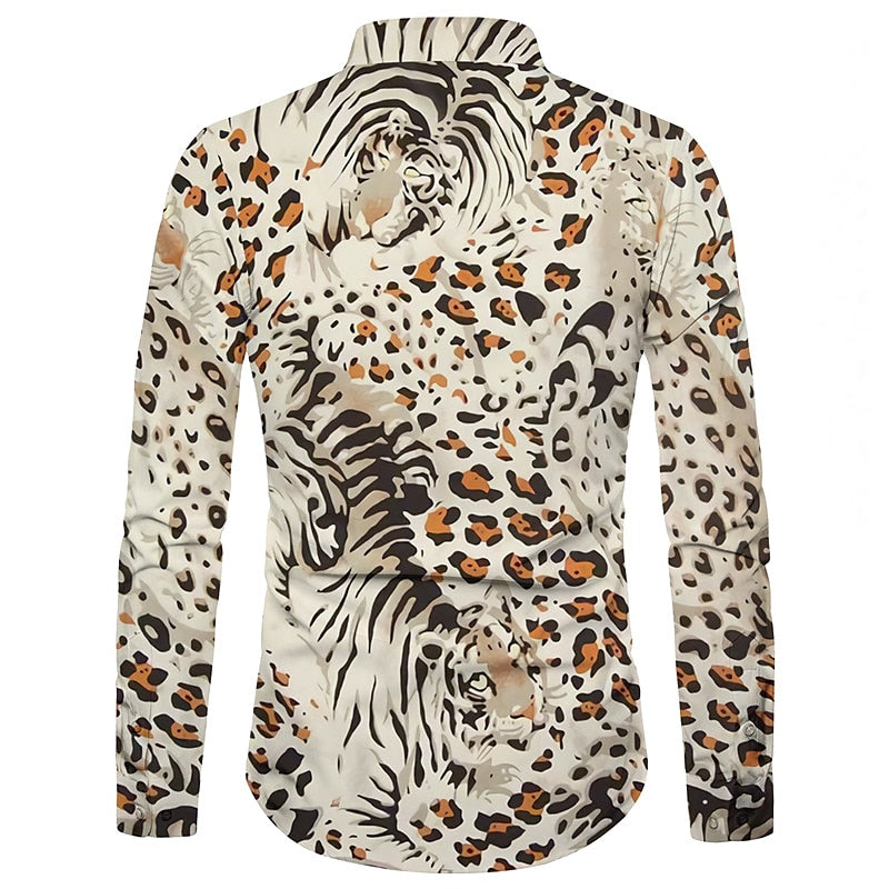 Leopard Print Long Sleeve Shirt