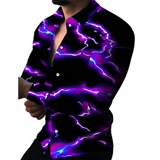 Lightning Graphic Print Shirt