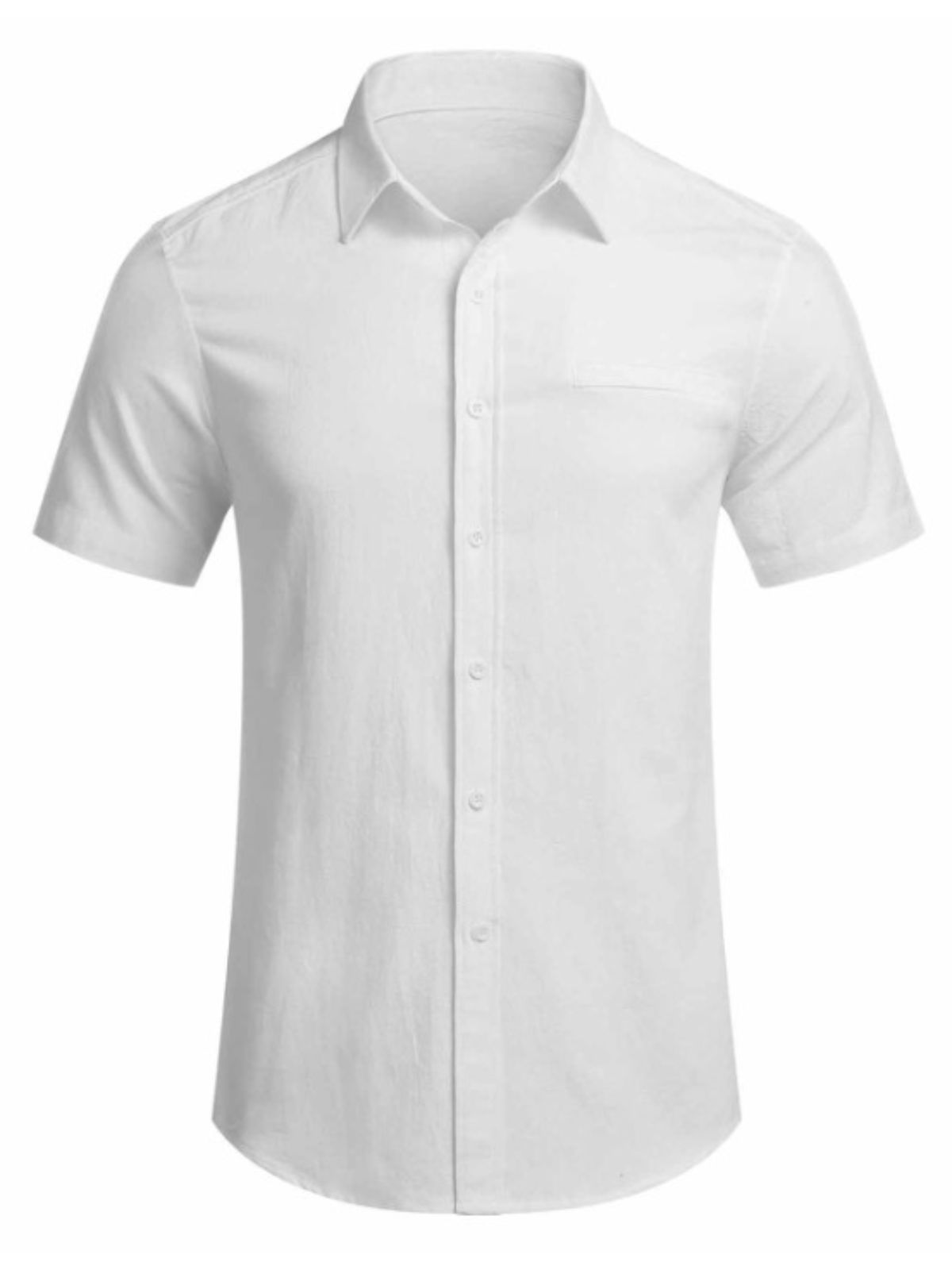 Basic Linen Short Sleeve Shirt