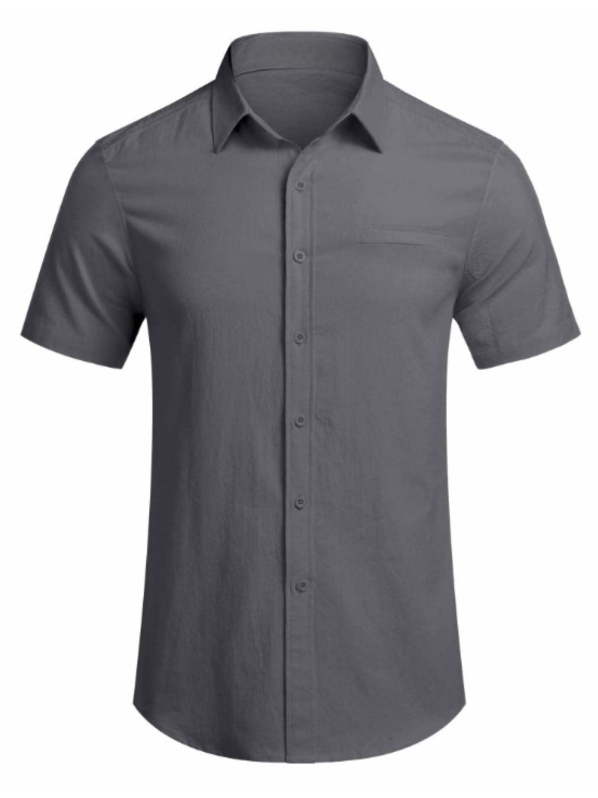 Basic Linen Short Sleeve Shirt