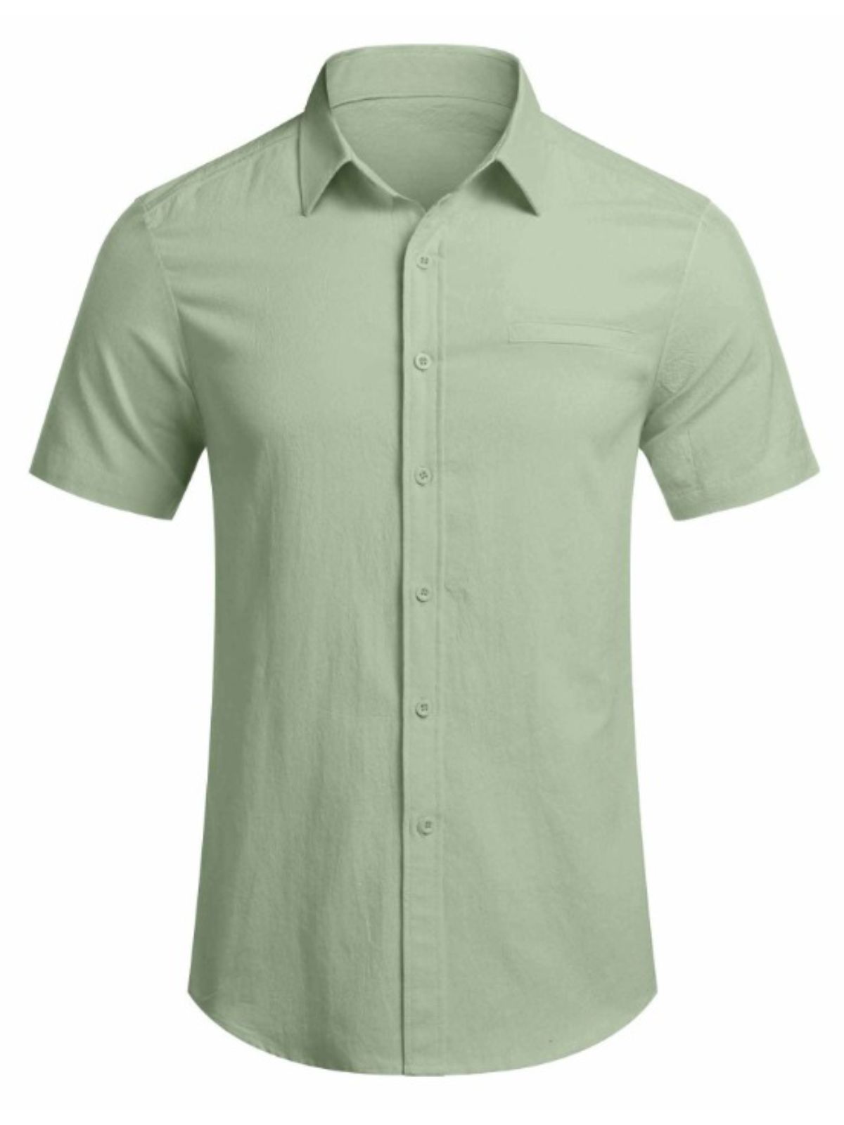 Basic Linen Short Sleeve Shirt