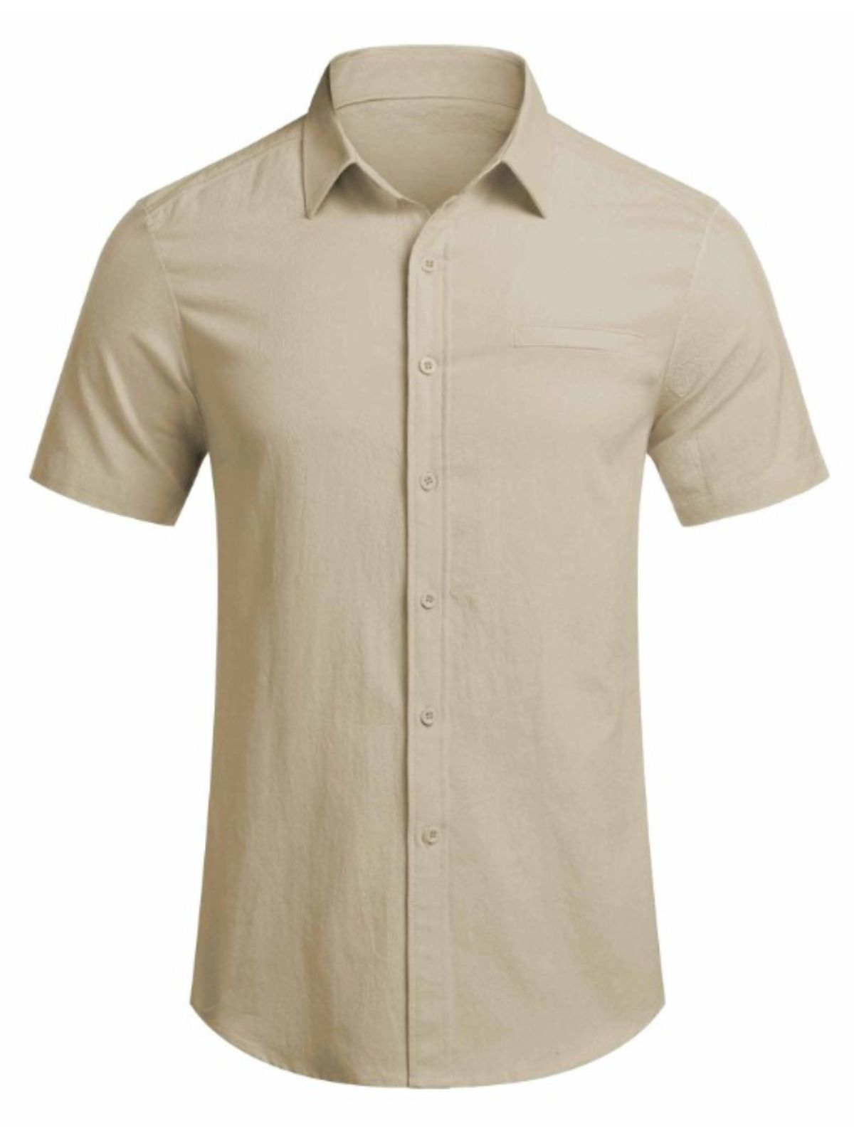 Basic Linen Short Sleeve Shirt