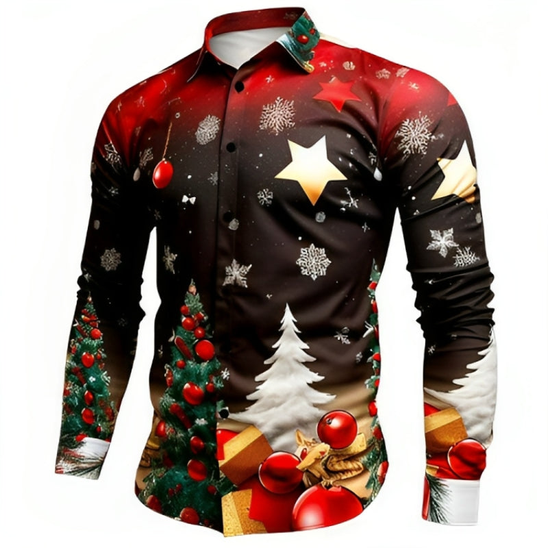 Long Sleeve Shirt For Christmas And Casual Wear