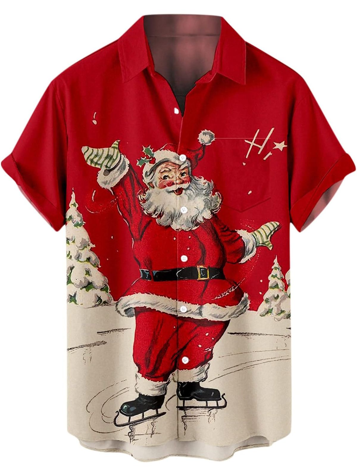 Merry And Bright Holiday Short Sleeve Shirt