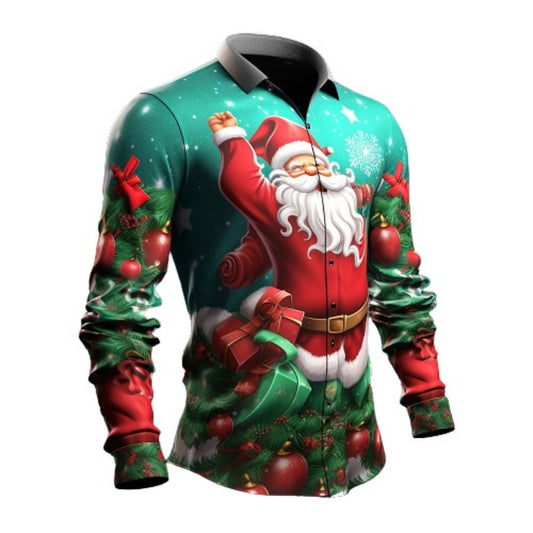 Merry Festivities Christmas Santa Shirt