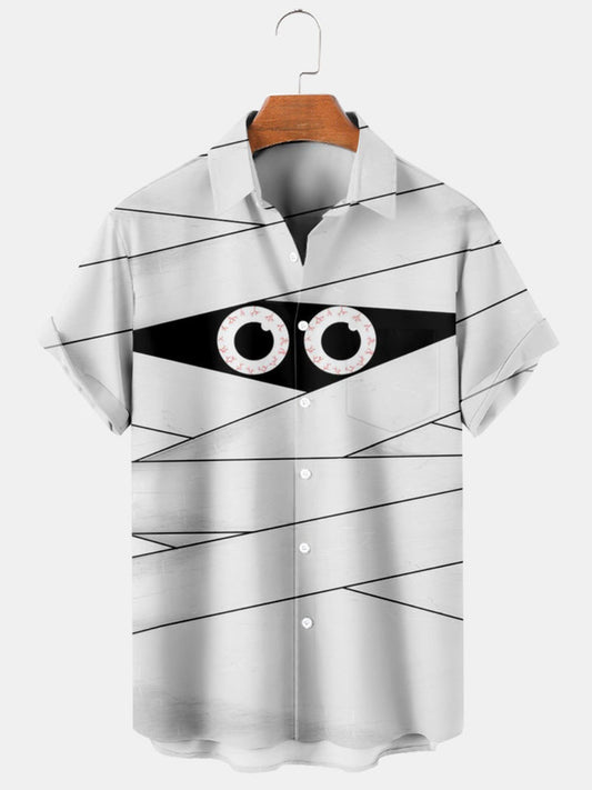 Mummy Printed Halloween Shirt