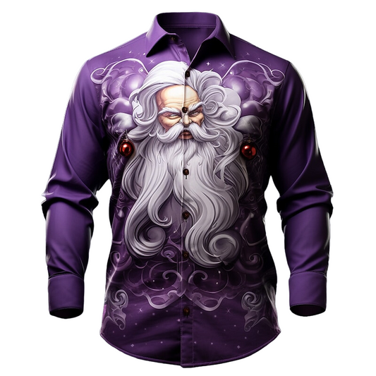 Mystical Christmas Santa Swirl Shirt