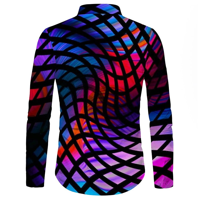 Optical Illusion Graphic Printed Shirt