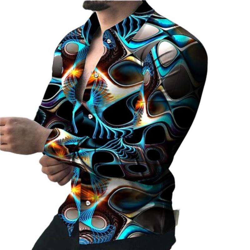 Optical Illusion Print Designer Casual Shirt