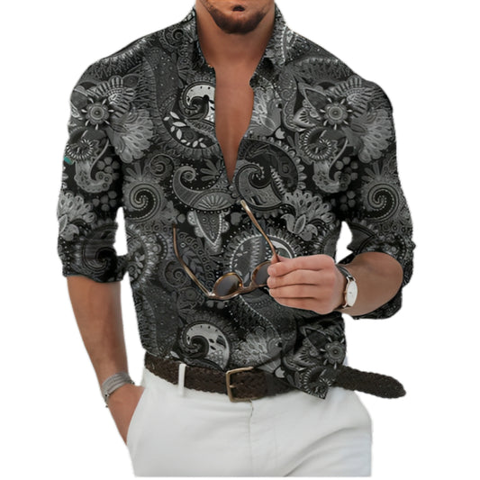 Paisley And Mandala Patterned Shirt