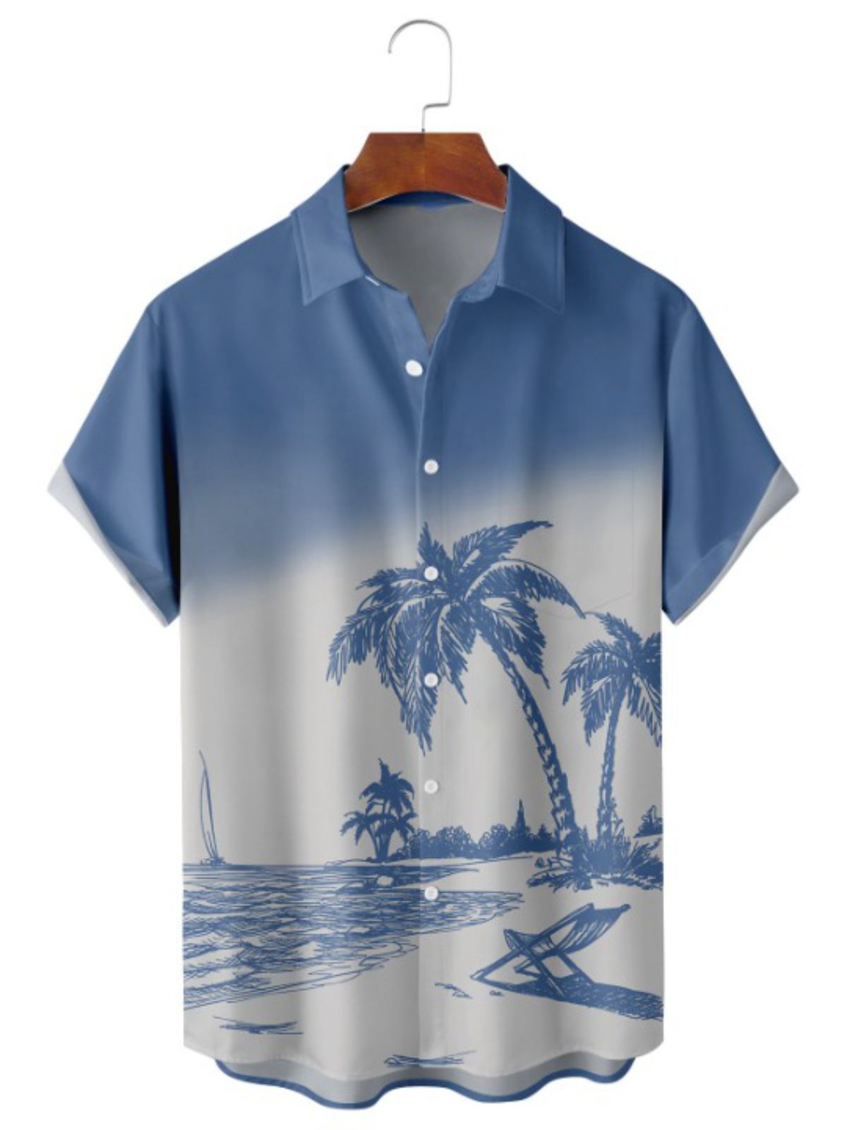 Palm Trees On The Beach Casual Shirt