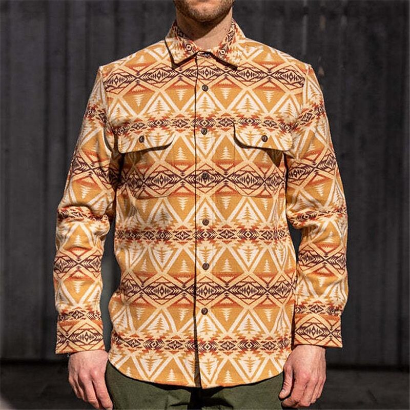 Party Ready Geometric Patterned Shirt