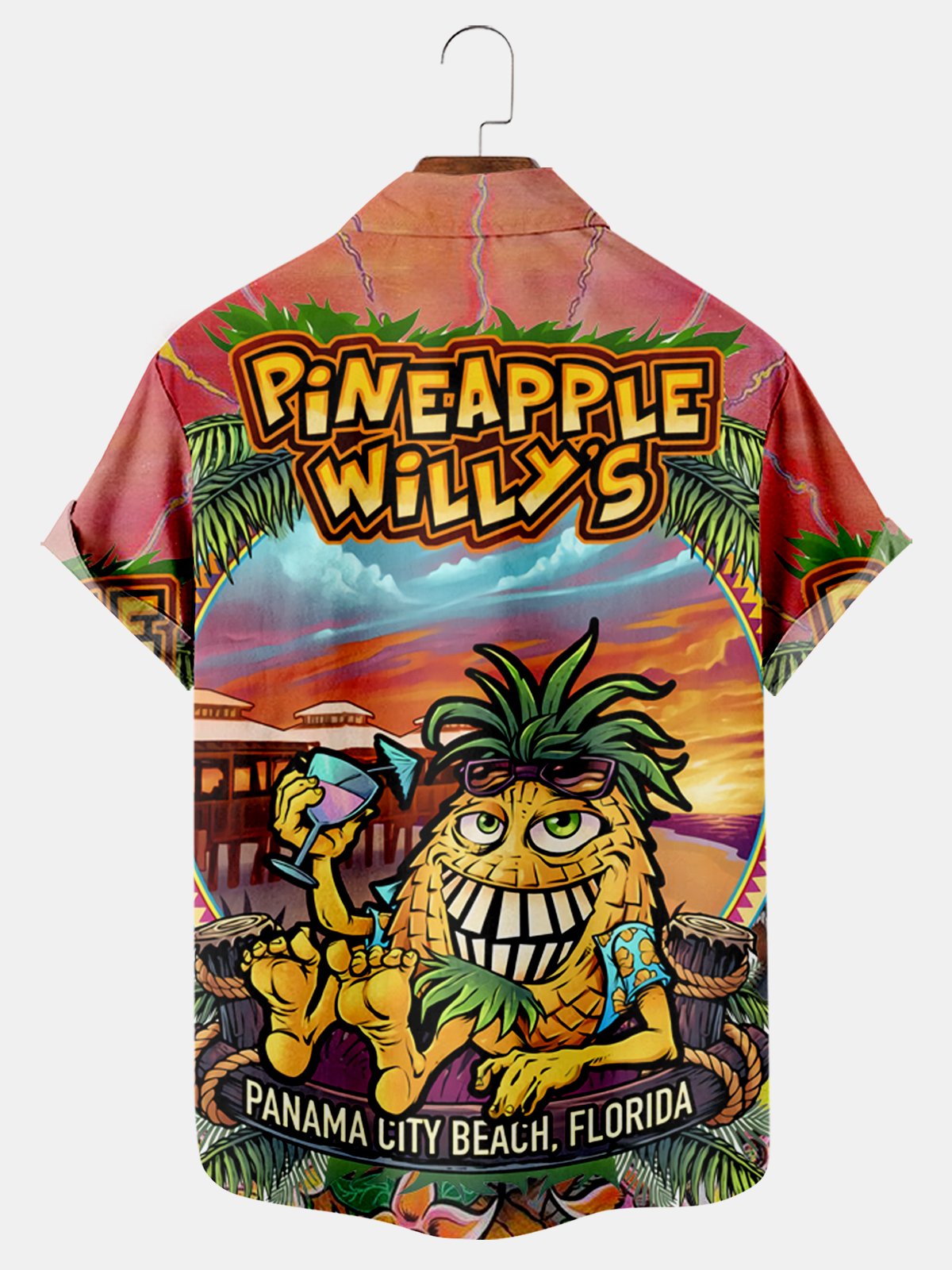 Pineapple Casual Loose Short Sleeved Shirt