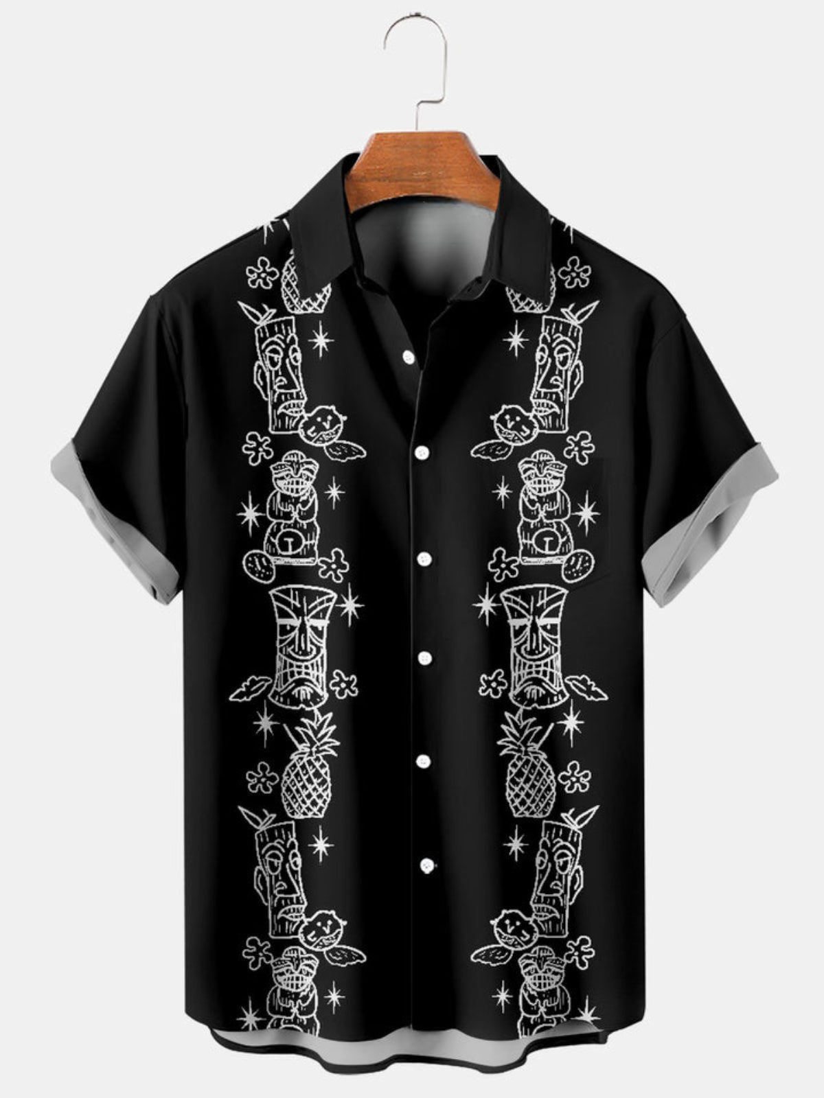 Pineapple Printed Short Sleeve Shirt