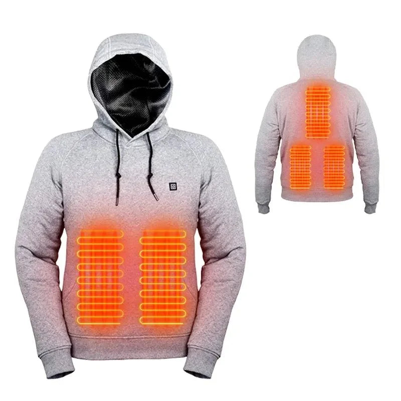 Heated Hoodie - Cozy Thermal Wear for Outdoor Comfort