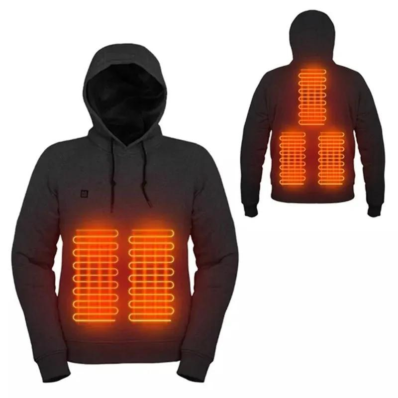 Heated Hoodie - Cozy Thermal Wear for Outdoor Comfort