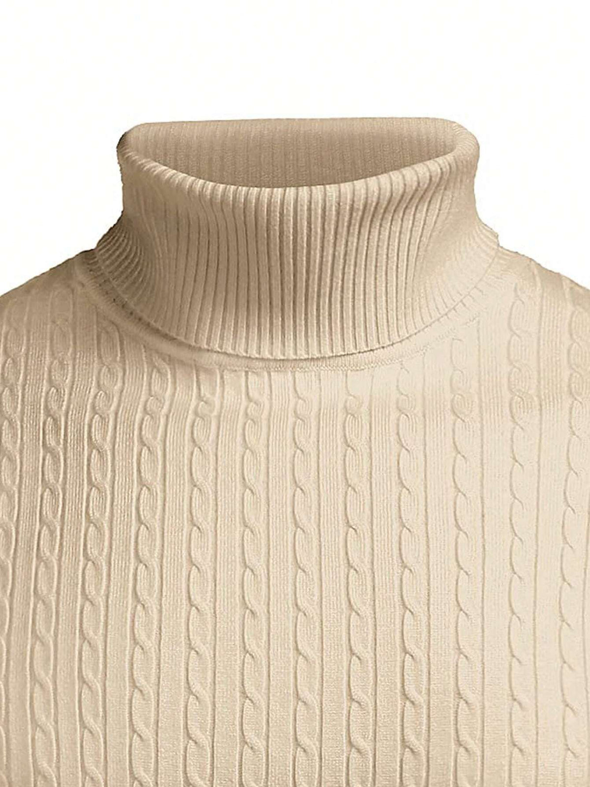 Plain Ribbed Knit Sweater