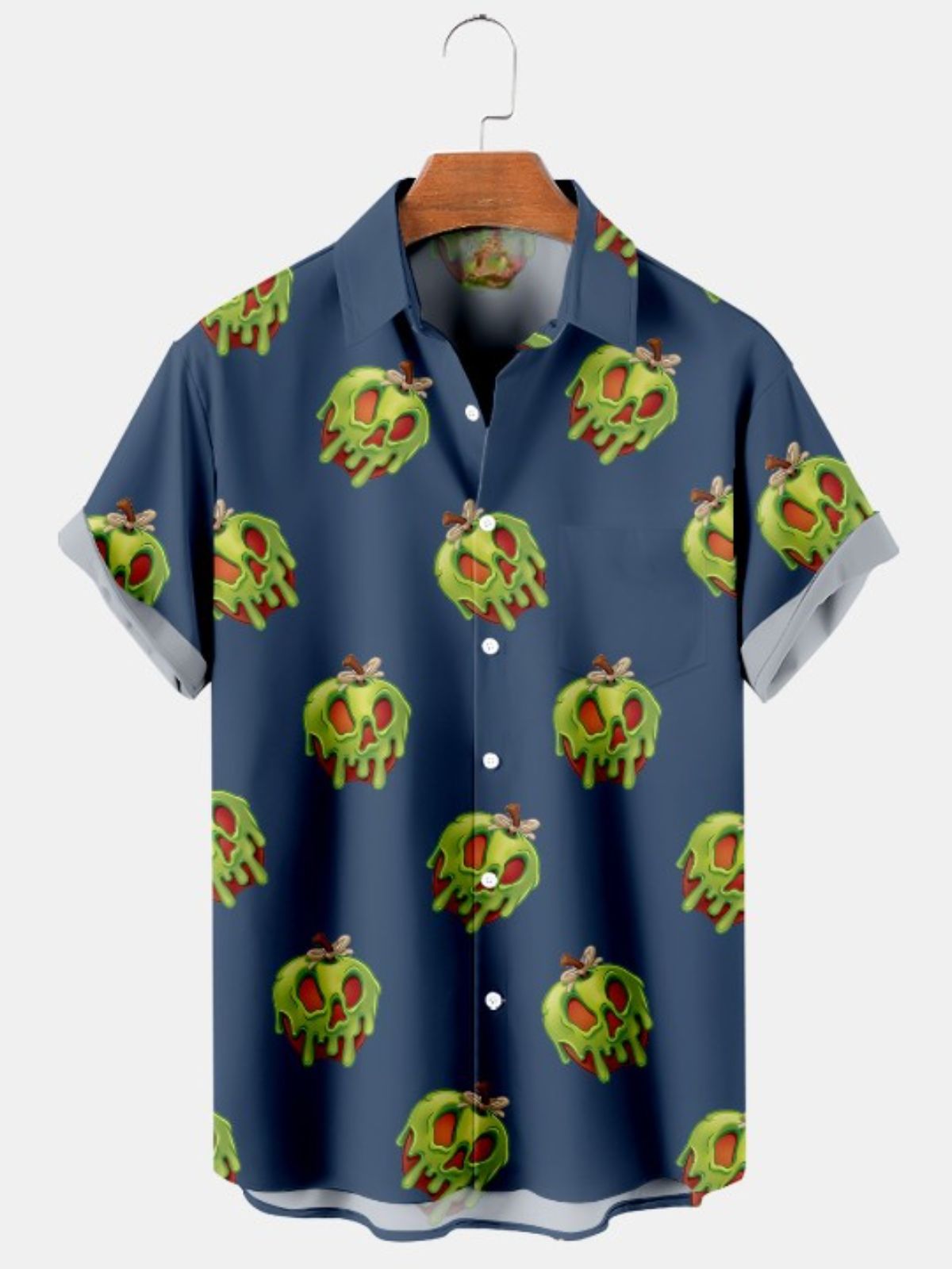 Apple Print Short Sleeve Shirt
