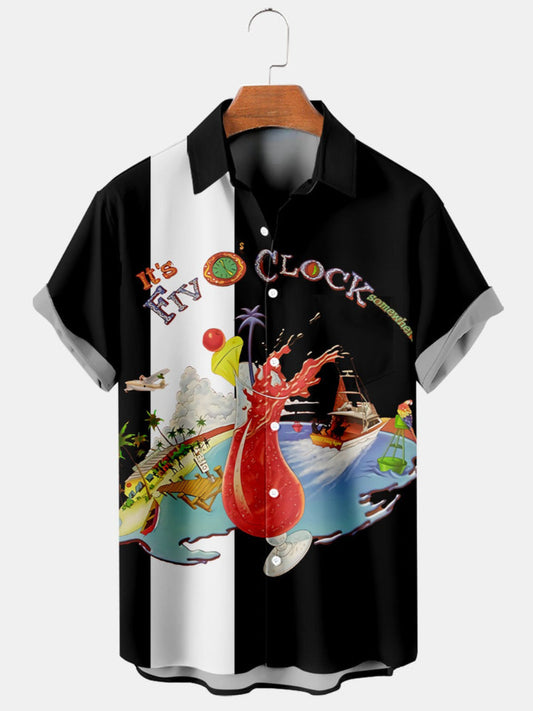 Printed Hawaii Short Sleeve Shirt