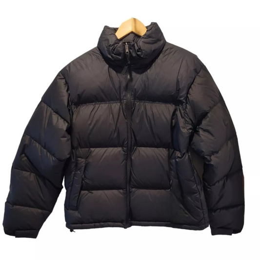 Zip Closure Retro Puffer Jacket