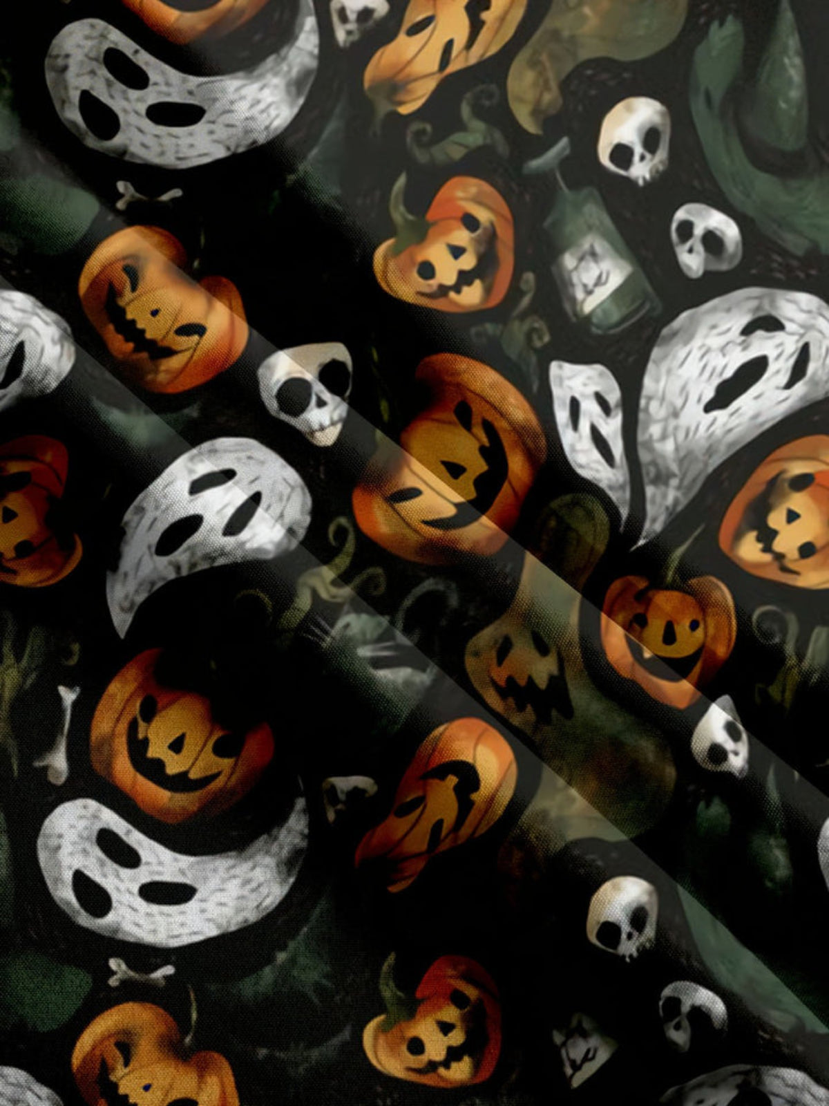 Printed Pumpkin Short Sleeve Shirt