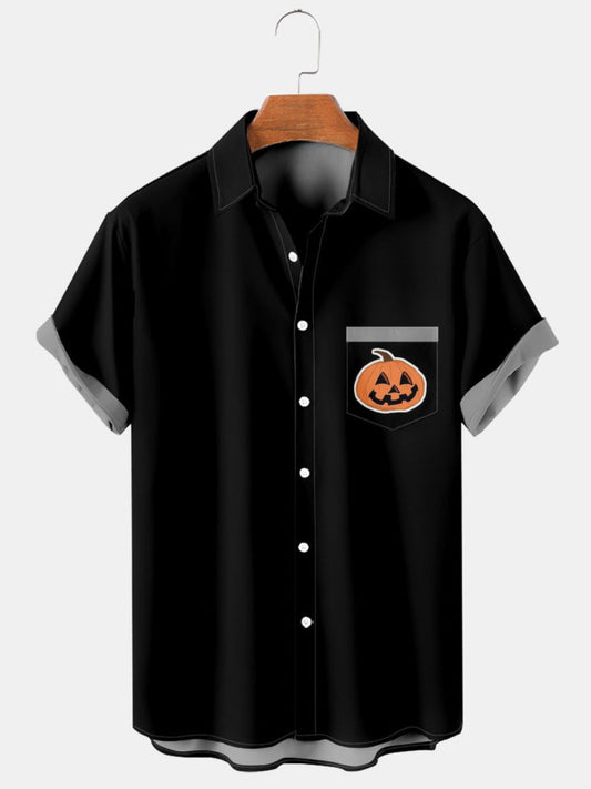 Pumpkin Halloween Printed Shirt