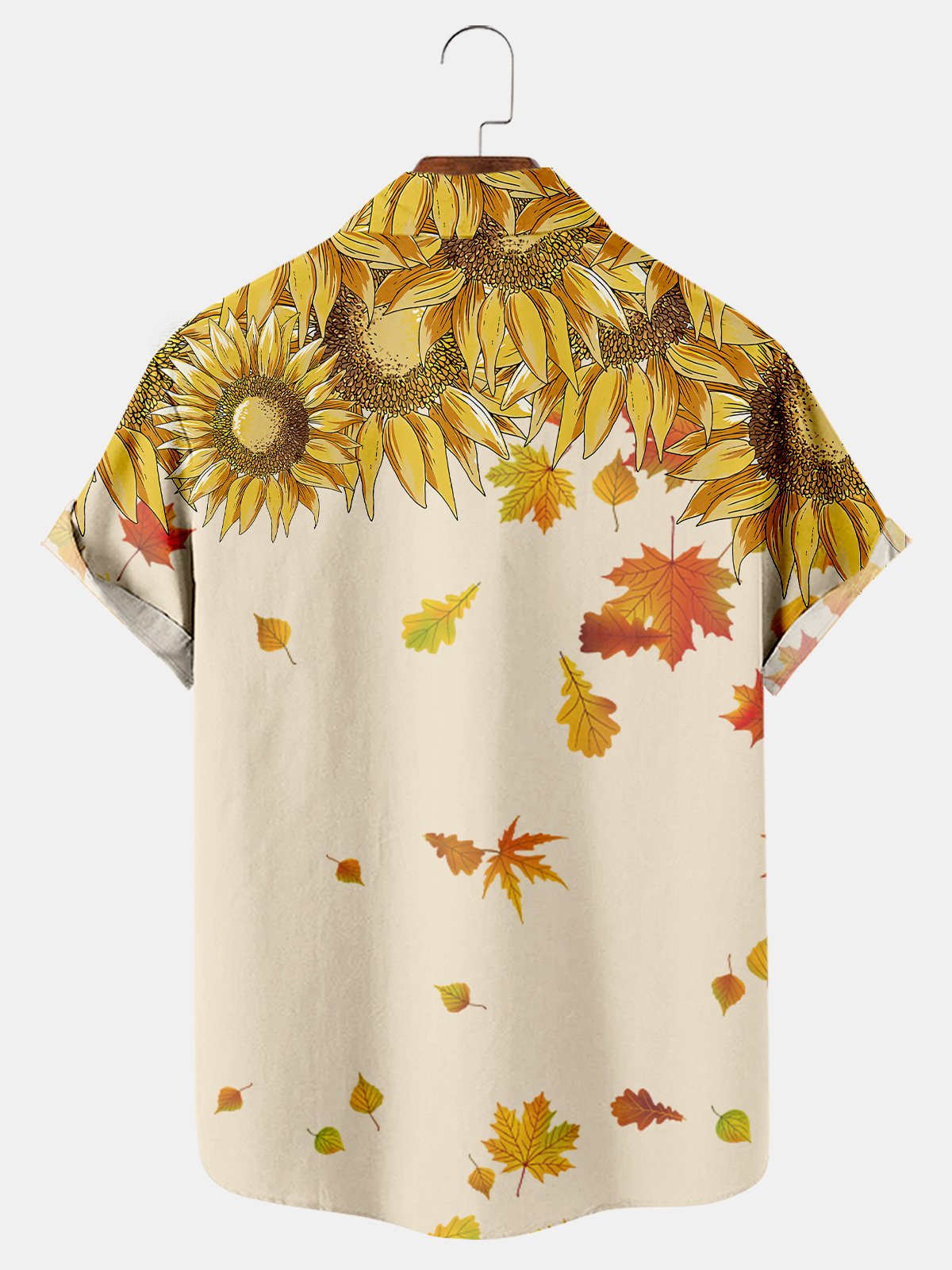 Rugby Sunflower Print Casual Shirt