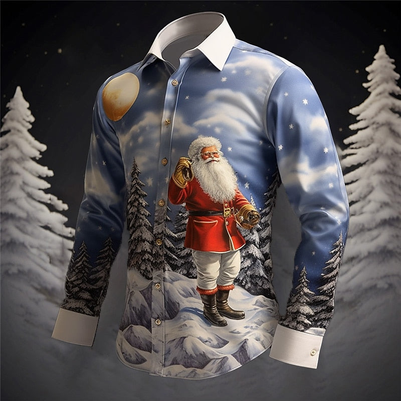 Santa Christmas Midnight Serenade Shirt