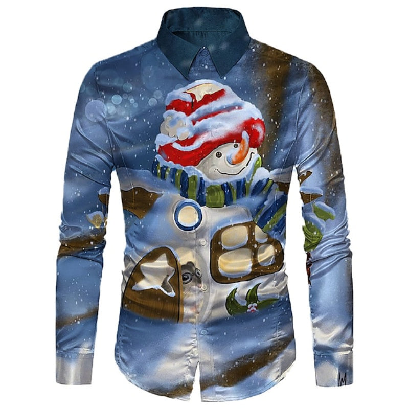 Snowman Printed Shirt