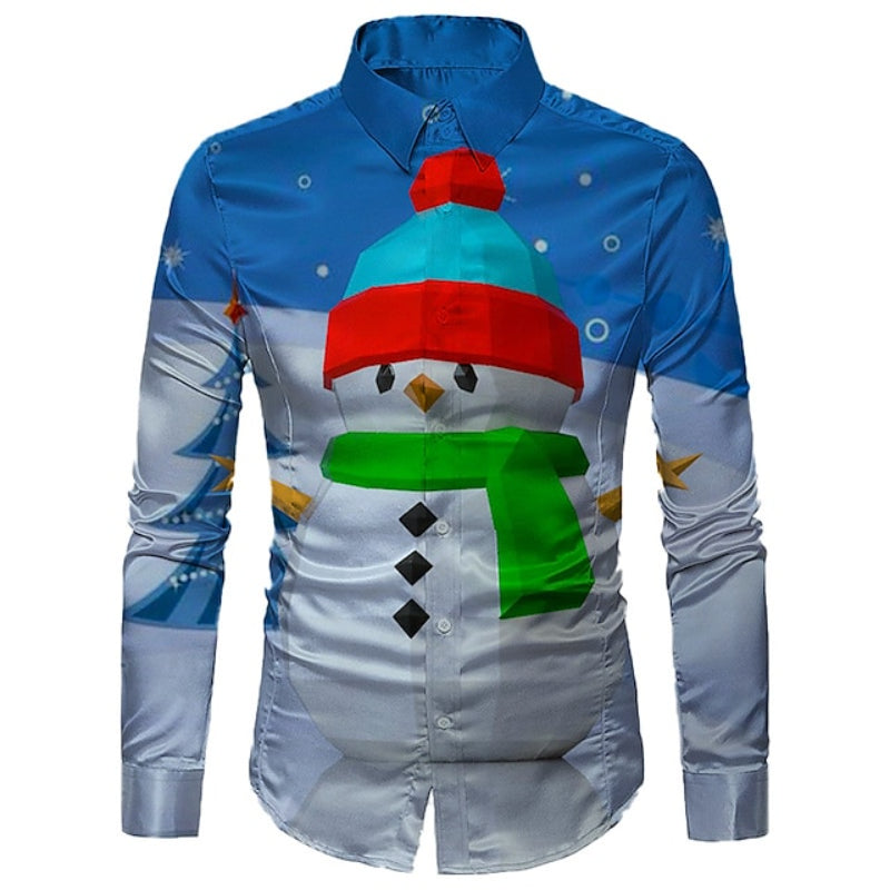 Snowman Printed Shirt