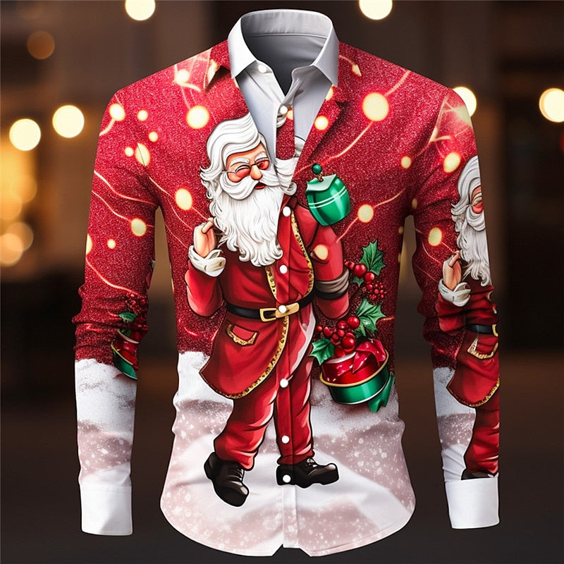 Santa Claus Christmas Theme Shirt