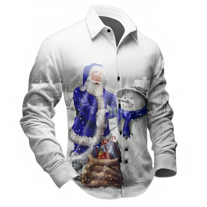 Santa Claus Themed Fleece Shirt