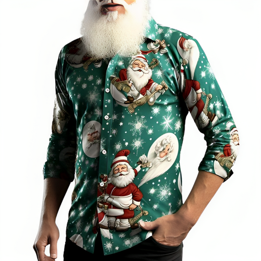 Santa Claus Themed Stylish Shirt